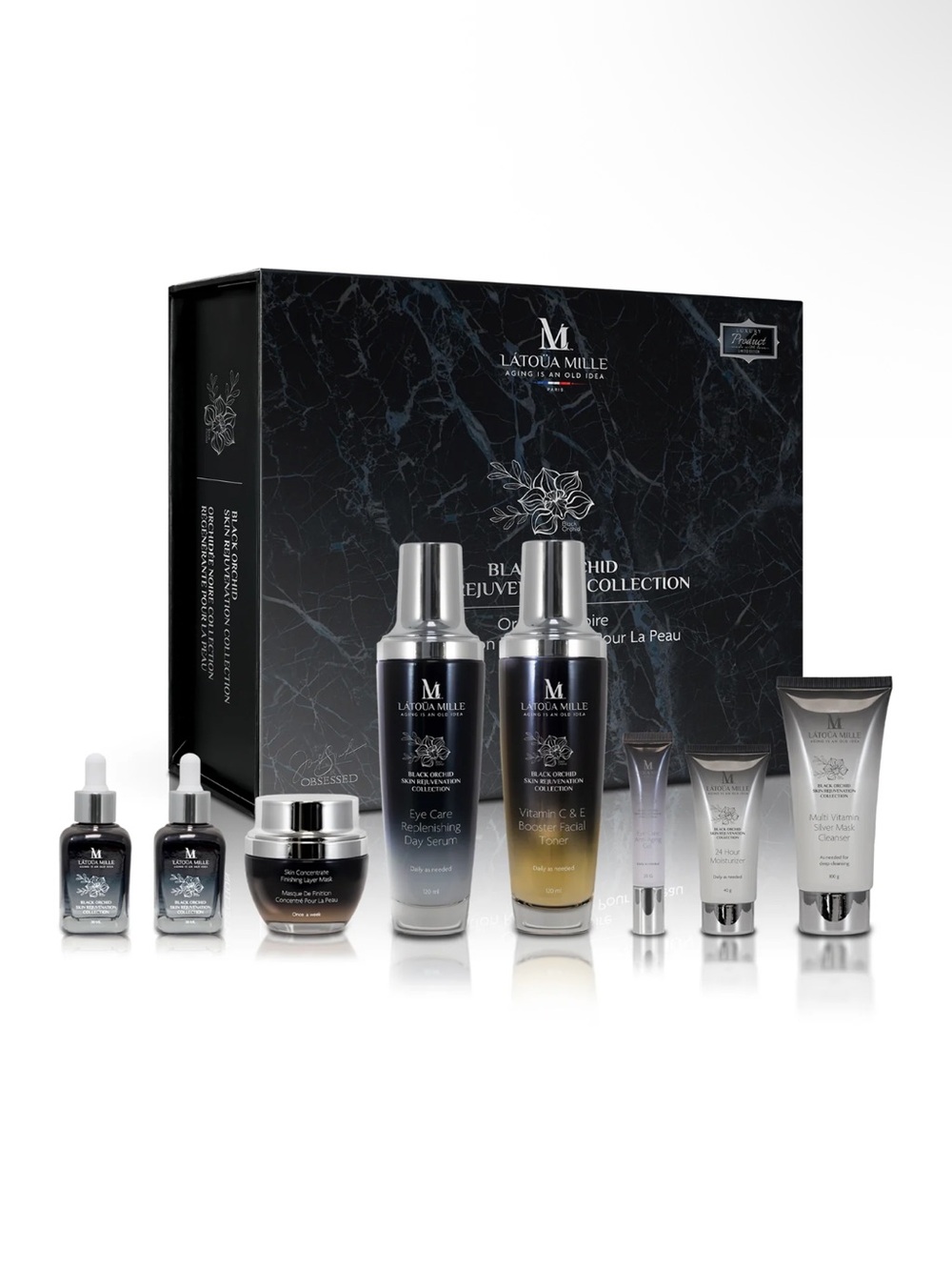 Black Orchid Moisturizing Skincare Set - Black